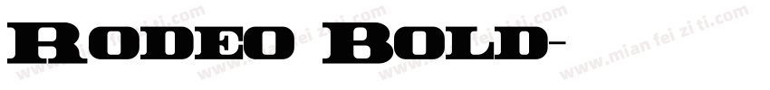 Rodeo Bold字体转换